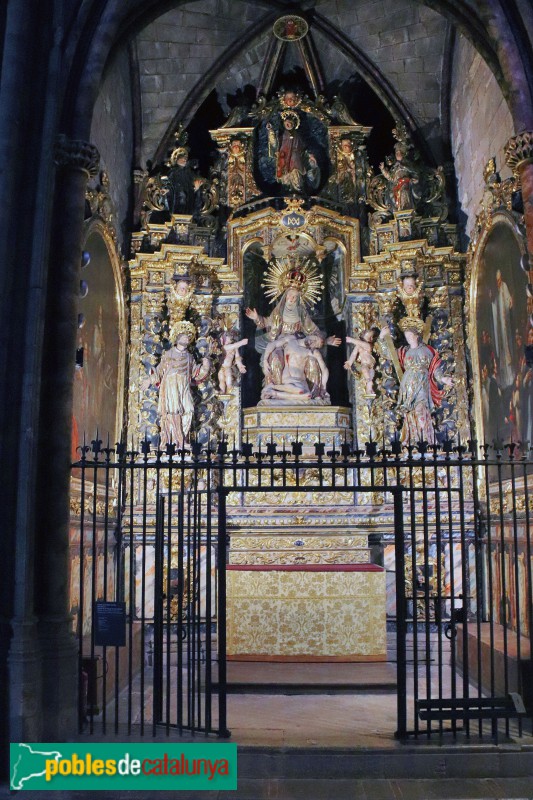 Girona - Catedral. Retaule de la Mare de Déu dels Dolors