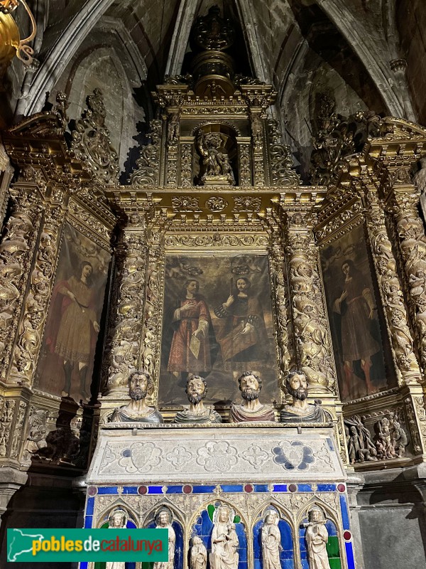 Girona - Catedral. Retaule dels Quatre Sants Màrtirs