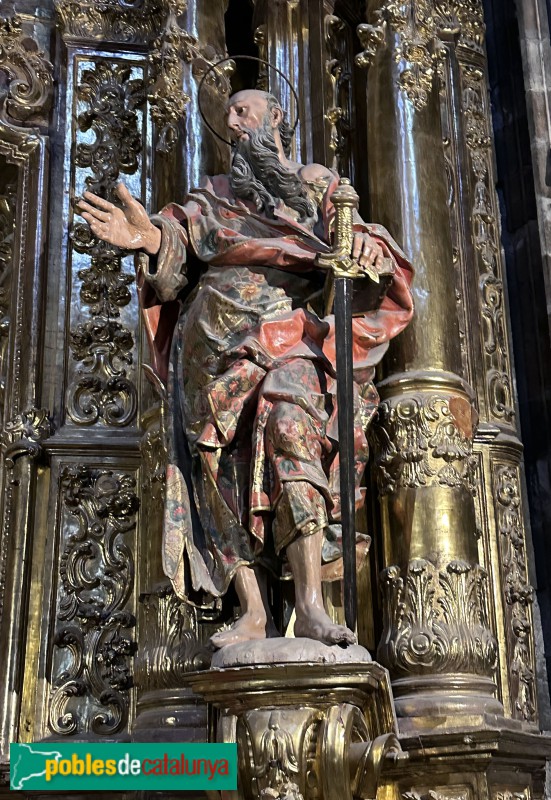 Girona - Catedral. Retaule de Sant Isidor