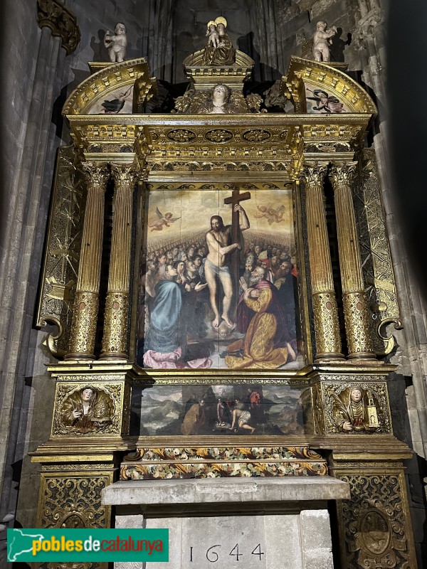 Girona - Catedral. Retaule de la Capella de Tots Sants