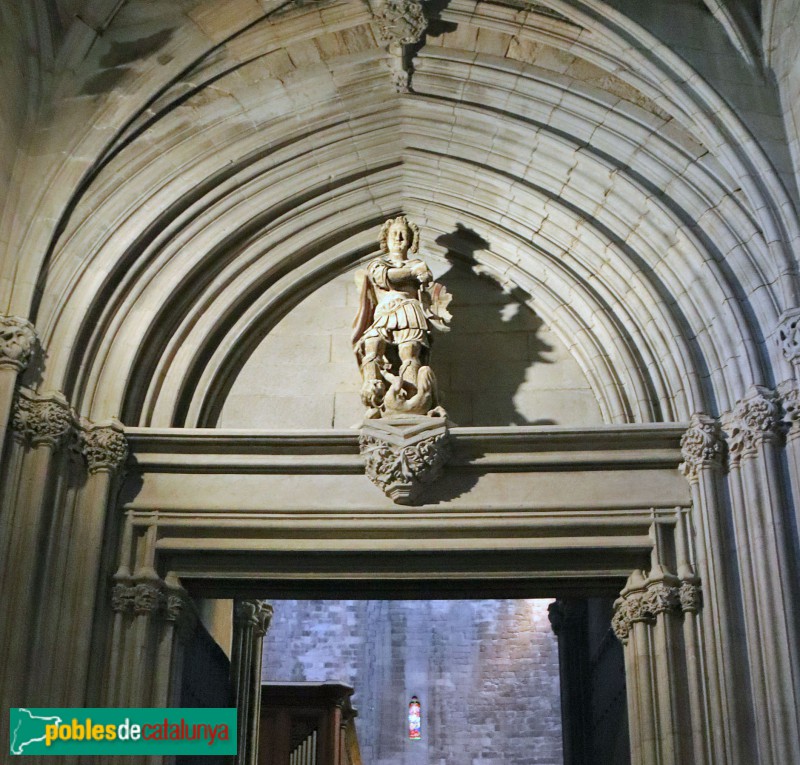 Girona - Catedral. Porta de Sant Miquel