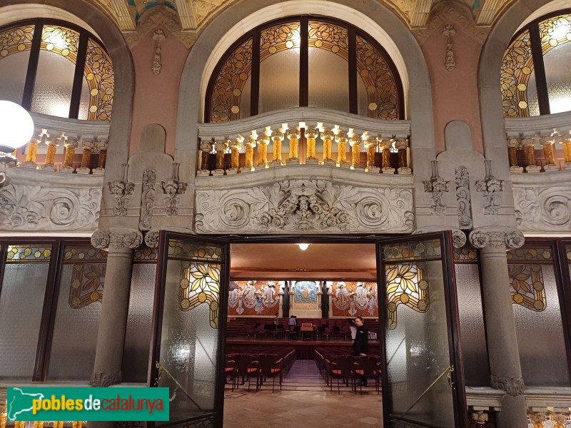 Barcelona - Palau de la Música. Vestíbul Sant Pere (Foto: Sergi Suárez, 2024) Barcelona - Palau de la Música. Vestíbul Sant Pere