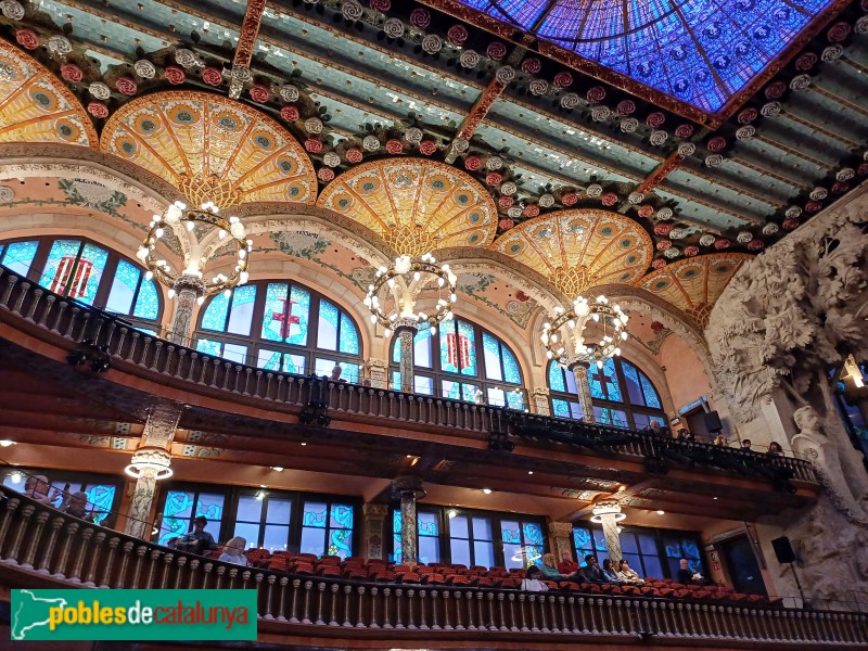 Barcelona - Palau de la Música. Sala de concerts (Foto: Sergi Suárez, 2024) Barcelona - Palau de la Música. Sala de concerts