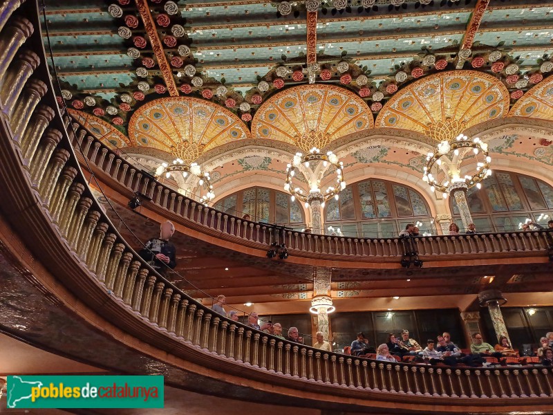 Barcelona - Palau de la Música. Sala de concerts (Foto: Sergi Suárez, 2024) Barcelona - Palau de la Música. Sala de concerts