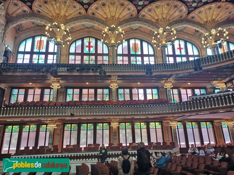 Barcelona - Palau de la Música. Sala de concerts (Foto: Sergi Suárez, 2024) Barcelona - Palau de la Música. Sala de concerts