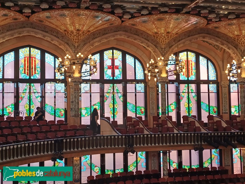 Barcelona - Palau de la Música. Sala de concerts (Foto: Sergi Suárez, 2024) Barcelona - Palau de la Música. Sala de concerts