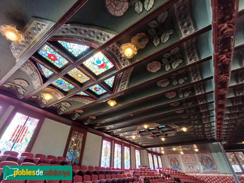 Barcelona - Palau de la Música. Sala de concerts (Foto: Sergi Suárez, 2024) Barcelona - Palau de la Música. Sala de concerts