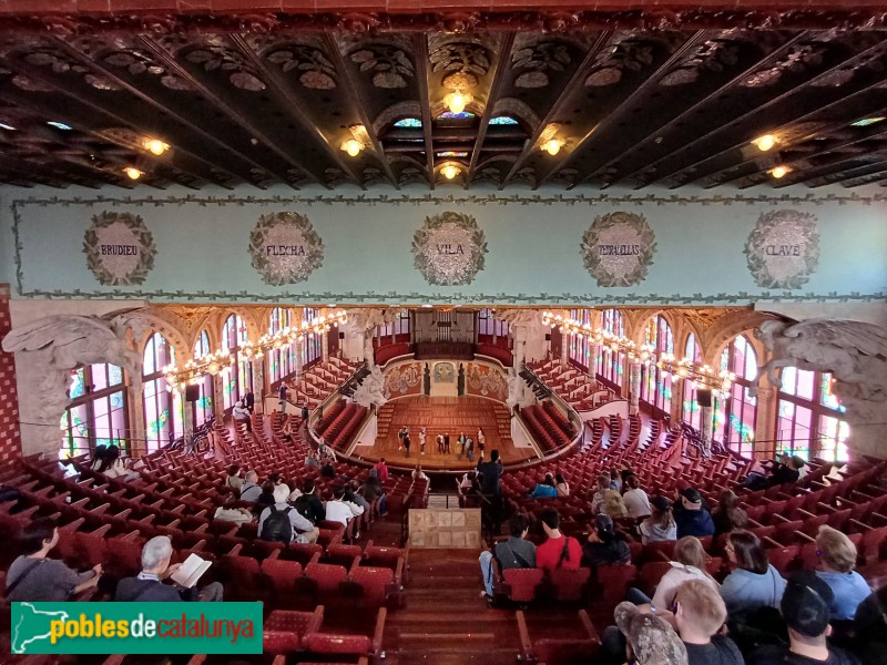 Barcelona - Palau de la Música. Sala de concerts (Foto: Sergi Suárez, 2024) Barcelona - Palau de la Música. Sala de concerts