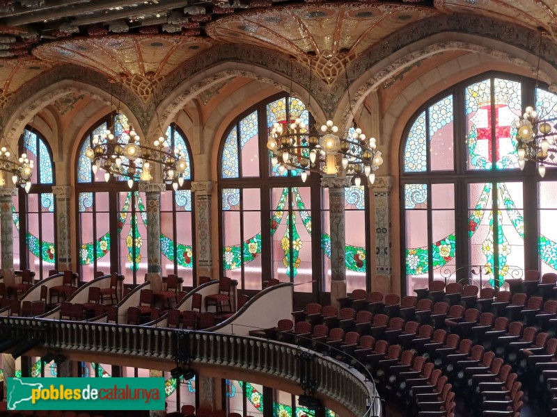 Barcelona - Palau de la Música. Sala de concerts (Foto: Sergi Suárez, 2024) Barcelona - Palau de la Música. Sala de concerts