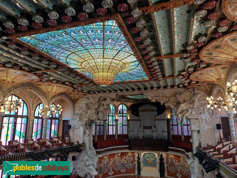 Barcelona - Palau de la Música. Sala de concerts (Foto: Sergi Suárez, 2024) Barcelona - Palau de la Música. Sala de concerts