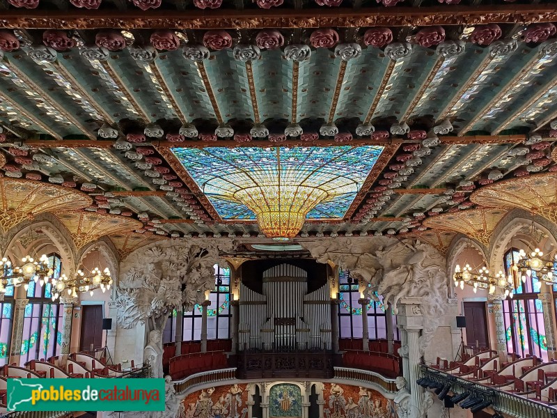 Barcelona - Palau de la Música. Sala de concerts (Foto: Sergi Suárez, 2024) Barcelona - Palau de la Música. Sala de concerts