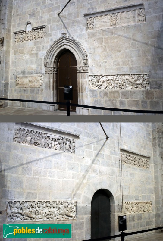 Girona - Sarcòfags romans de l'església de Sant Feliu