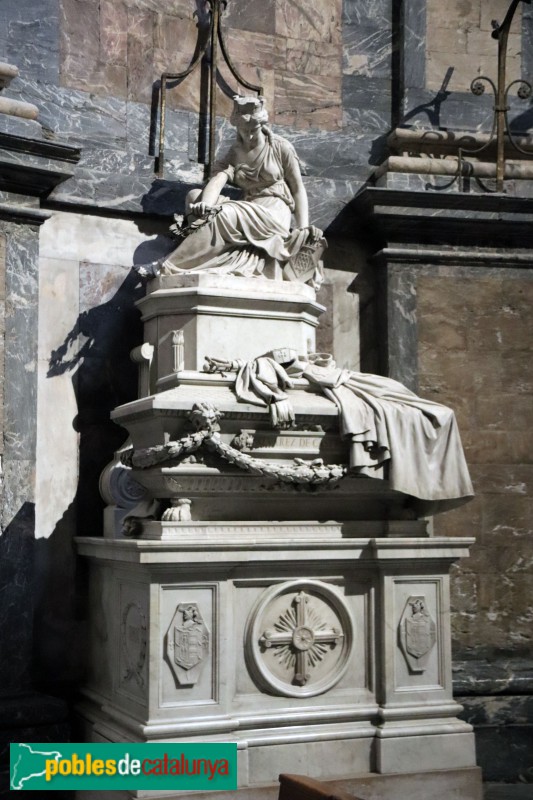 Girona - Església de Sant Feliu. Mausoleu d'Álvarez de Castro