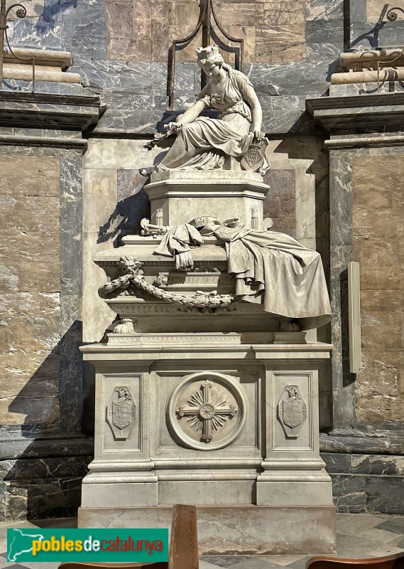 Girona - Església de Sant Feliu. Mausoleu d'Álvarez de Castro