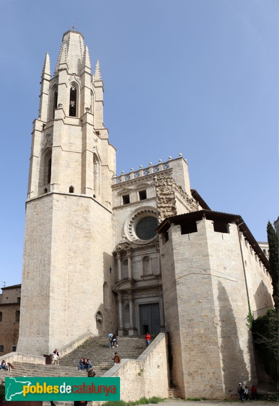 Girona - Església de Sant Feliu. Façana renaixentista