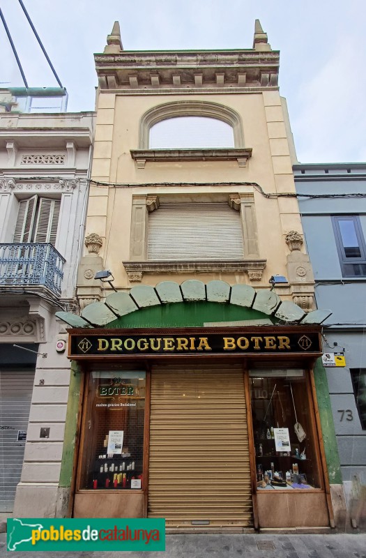 Badalona - Carrer del Mar, 71. Drogueria Boter (Foto: Sergi Suárez, 2024) Badalona - Carrer del Mar, 71. Drogueria Boter