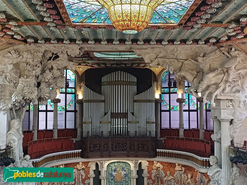 Barcelona - Palau de la Música. Escenari (Foto: Sergi Suárez, 2024) Barcelona - Palau de la Música. Escenari