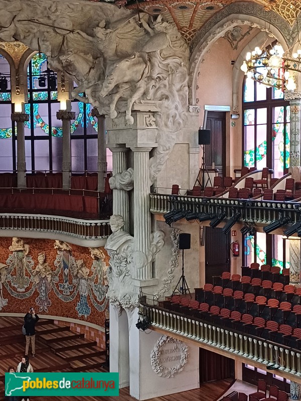 Barcelona - Palau de la Música. Escenari (Foto: Sergi Suárez, 2024) Barcelona - Palau de la Música. Escenari