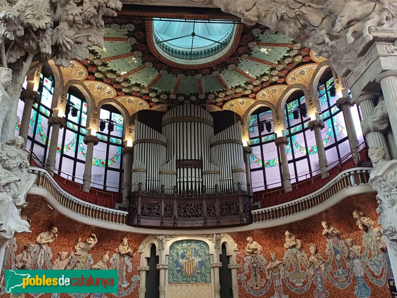Barcelona - Palau de la Música. Escenari (Foto: Sergi Suárez, 2024) Barcelona - Palau de la Música. Escenari