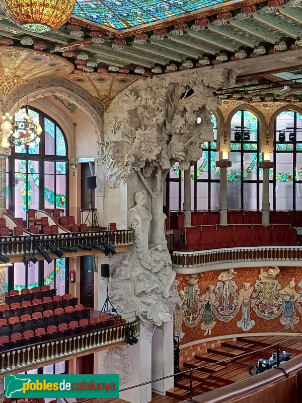 Barcelona - Palau de la Música. Escenari (Foto: Sergi Suárez, 2024) Barcelona - Palau de la Música. Escenari