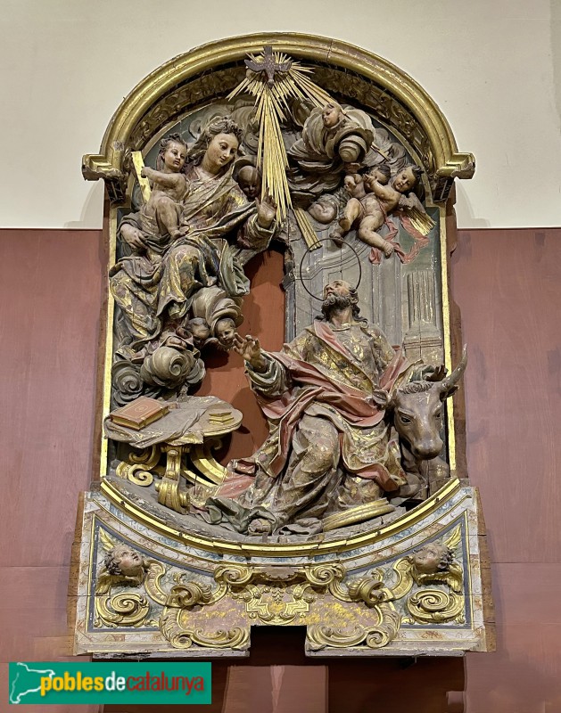 Girona - Església de Sant Lluc. Restes del retaule de Jacint Morató