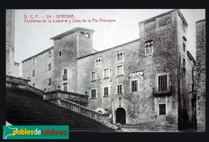Girona - Pia Almoina. Postal antiga Girona - Pia Almoina. Postal antiga