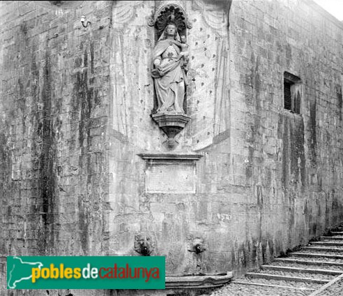 Girona - Font de la Mare de Déu de la Pera (Foto: <i>Rossend Flaquer</i>, 1922) Girona - Font de la Mare de Déu de la Pera