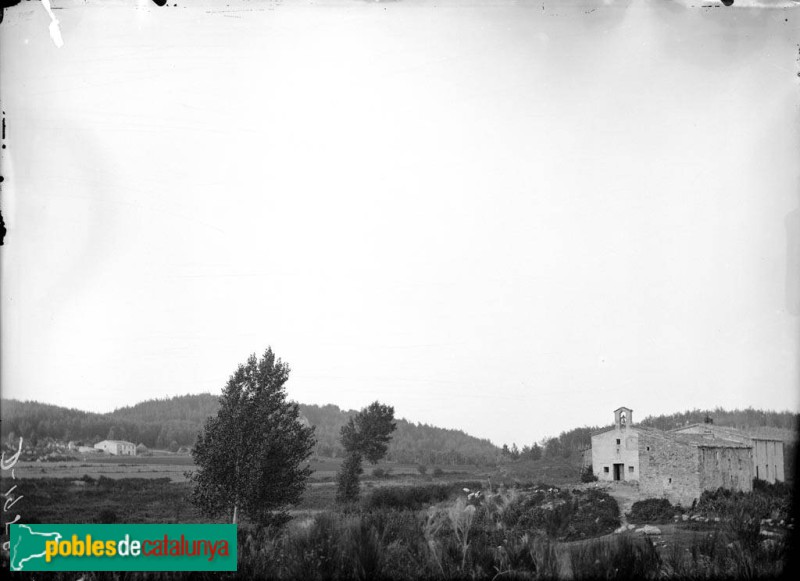 Fogars de Montclús - Ermita de Santa Fe del Montseny (Foto: <i>Anònima -Centre Excursionista de Catalunya-</i>, 1889-1912) Fogars de Montclús - Ermita de Santa Fe del Montseny