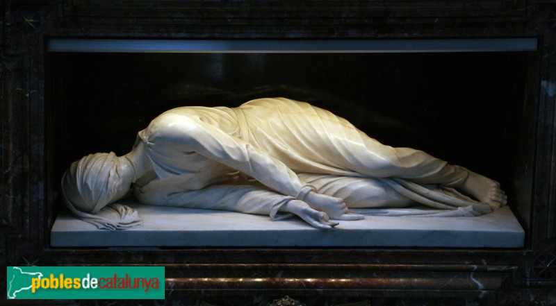 El martiri de Santa Cecília, obra mestra d'Stefano Maderno ubicada a la basílica de Santa Cecília in Trastevere (Foto: <i>Sailko (Creative Commons Attribution 3.0</i>, 2016) El martiri de Santa Cecília, obra mestra d'Stefano Maderno ubicada a la basílica de Santa Cecília in Trastevere