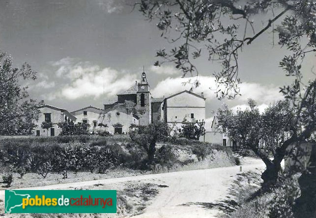 Bigues i Riells del Fai - Església de Sant Pere de Bigues. Postal antiga Bigues i Riells del Fai - Església de Sant Pere de Bigues. Postal antiga