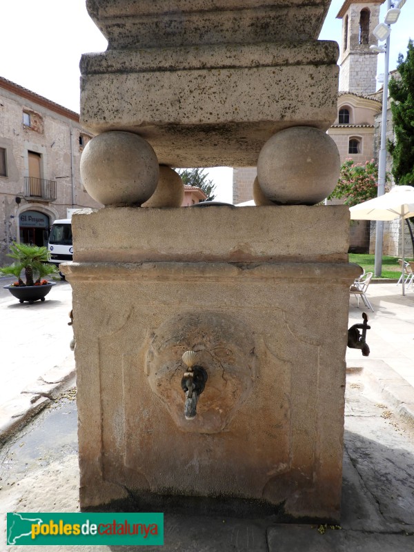 Montblanc - Font de Sant Francesc (Foto: Valentí Pons, 2024) Montblanc - Font de Sant Francesc