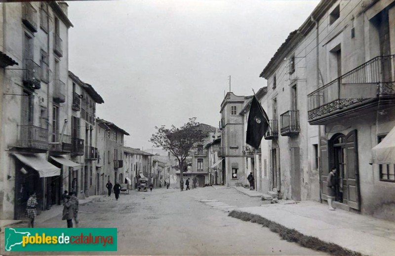 Tona - Carrer Major. Postal antiga Tona - Carrer Major. Postal antiga