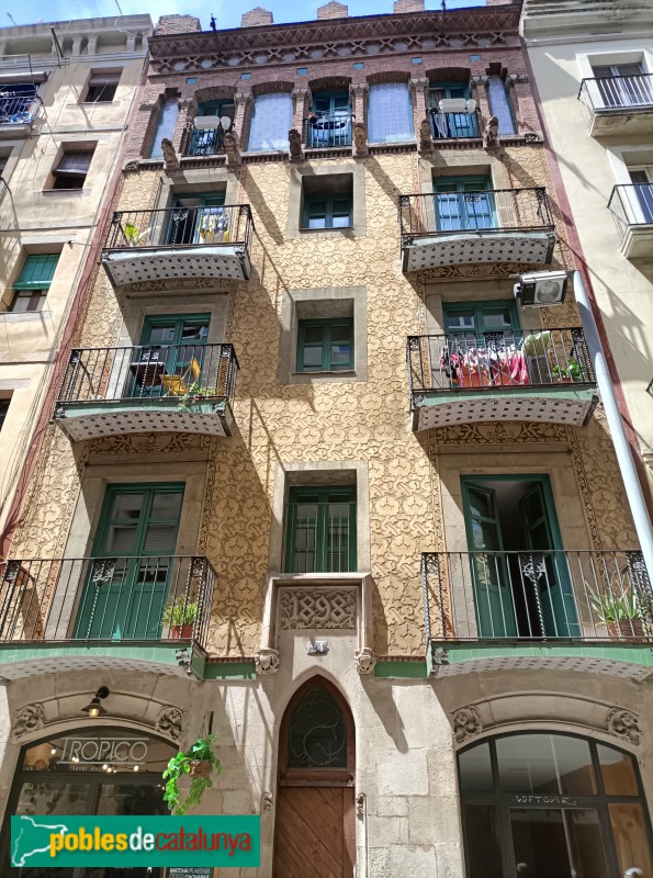 Barcelona - Marquès de Barberà, 24 (Casa Carlos de Llanza) (Foto: Anna Corcoll, 2024) Barcelona - Marquès de Barberà, 24 (Casa Carlos de Llanza)