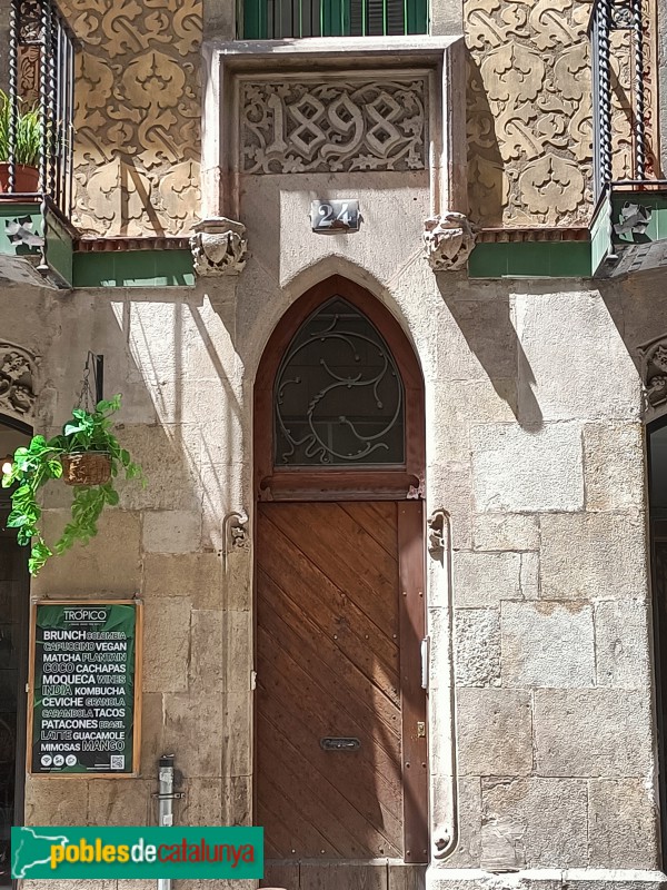 Barcelona - Marquès de Barberà, 24 (Casa Carlos de Llanza) (Foto: Anna Corcoll, 2024) Barcelona - Marquès de Barberà, 24 (Casa Carlos de Llanza)