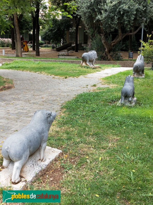 Barcelona - Escultures d'animals als Jardins Vicens Vives (Foto: Anna Corcoll, 2020) Barcelona - Escultures d'animals als Jardins Vicens Vives