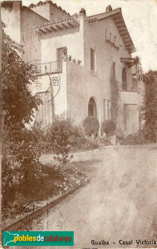 Gualba - Torre Montells (o Monteys). Postal antiga Gualba - Torre Montells (o Monteys). Postal antiga