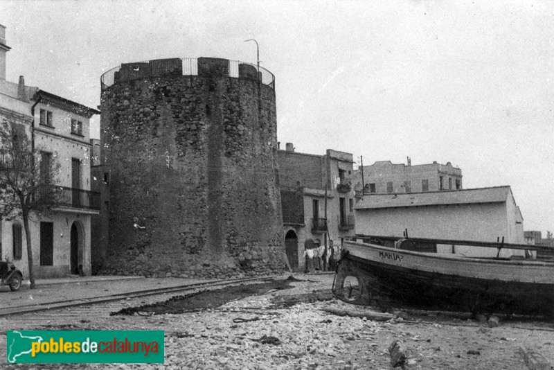 Cambrils - Torre del Port (Foto: <i>Antoni Gallardo -Arxiu Fotogràfic Centre Excursionista de Catalunya-</i>, 1935) Cambrils - Torre del Port