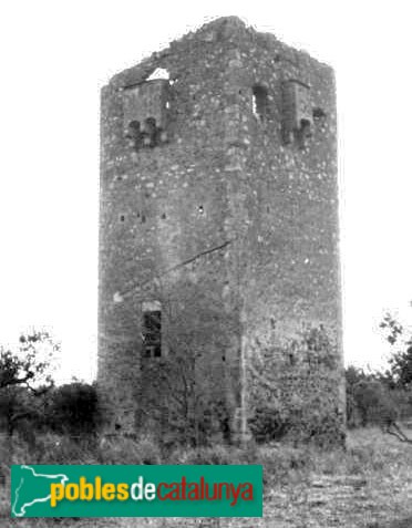 Cambrils - Torre del Mas del Bisbe (Foto: <i>Pere Català Roca -calaix.gencat.cat-</i>, 1962) Cambrils - Torre del Mas del Bisbe