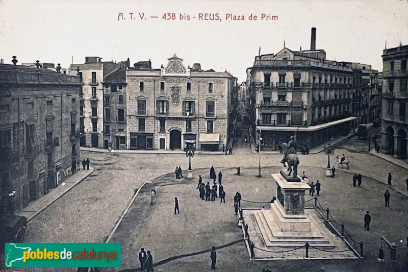 Reus - Plaça del General Prim. Postal antiga Reus - Plaça del General Prim. Postal antiga