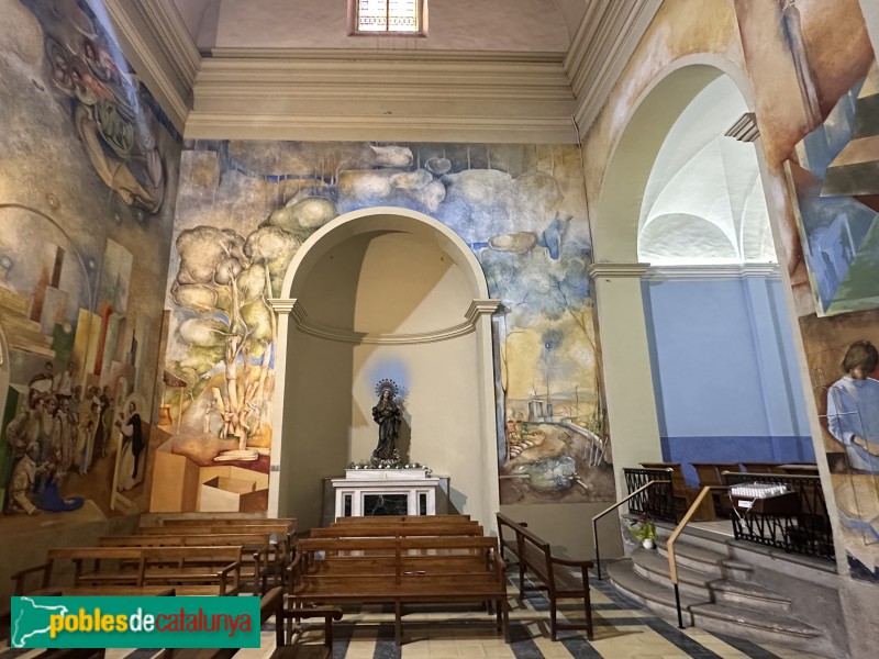 Santa Coloma de Farners - Església de Santa Coloma. Pintures (Foto: Albert Esteves, 2024) Santa Coloma de Farners - Església de Santa Coloma. Pintures