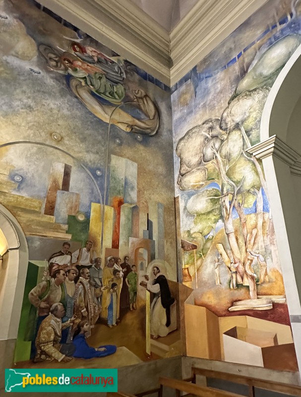 Santa Coloma de Farners - Església de Santa Coloma. Pintures (Foto: Albert Esteves, 2024) Santa Coloma de Farners - Església de Santa Coloma. Pintures