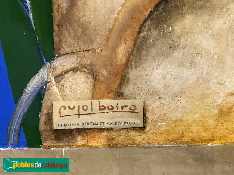 Santa Coloma de Farners - Església de Santa Coloma. Pintures (Foto: Albert Esteves, 2024) Santa Coloma de Farners - Església de Santa Coloma. Pintures