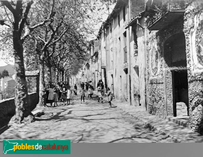 Arbúcies - Carrer de la Pietat. Postal antiga Arbúcies - Carrer de la Pietat. Postal antiga