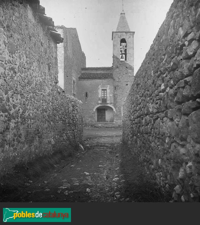 Madremanya - Església de Sant Iscle i Santa Victòria (Millars) (Foto: <i>Josep Salvany -Fons Salvany. Biblioteca de Catalunya-</i>, 1916) Madremanya - Església de Sant Iscle i Santa Victòria (Millars)