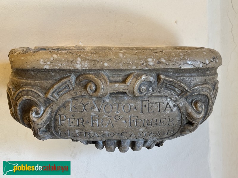 Sant Martí Vell - Santuari de la M.D. dels Àngels. Pica de 1718 (Foto: Albert Esteves, 2024) Sant Martí Vell - Santuari de la M.D. dels Àngels. Pica de 1718