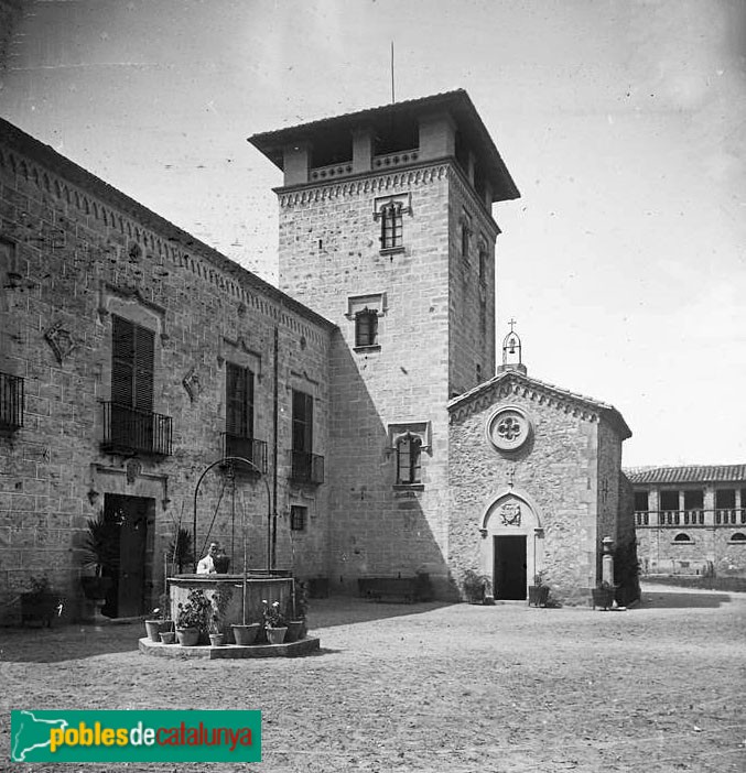 Salt - Casa del Marquès de Camps (Mas Ribot) (Foto: <i>Josep Salvany -Fons Salvany. Biblioteca de Catalunya-</i>, 1917) Salt - Casa del Marquès de Camps (Mas Ribot)