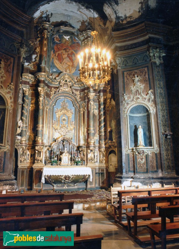 L'Aleixar - Església de Sant Martí. Capella de santa Fímbria (Foto: <i>Jordi Contijoch -calaix.gencat.cat-</i>, 1992) L'Aleixar - Església de Sant Martí. Capella de santa Fímbria