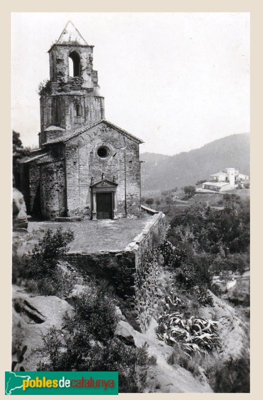 Cervelló - Església de Santa Maria. Postal antiga Cervelló - Església de Santa Maria. Postal antiga