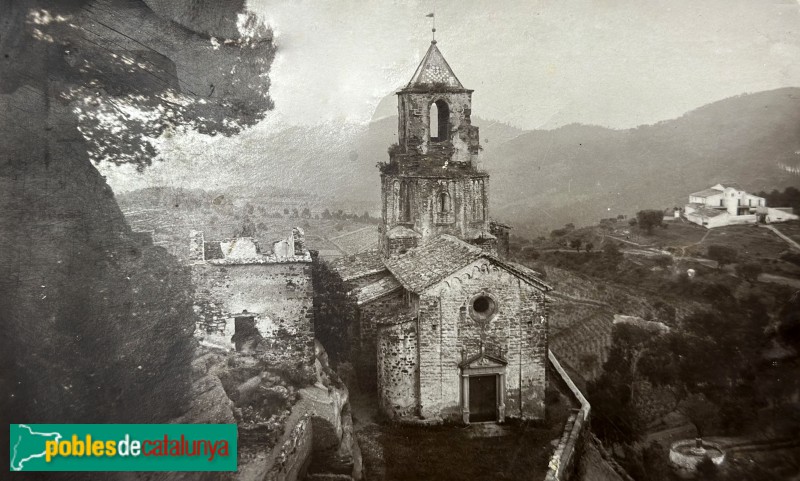 Cervelló - Església de Santa Maria. Postal antiga Cervelló - Església de Santa Maria. Postal antiga