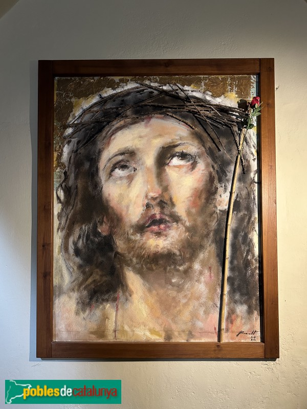 Alforja - Santuari de Puigcerver. Ecce homo pintat per Jaume Queralt (Foto: Albert Esteves, 2025) Alforja - Santuari de Puigcerver. Ecce homo pintat per Jaume Queralt
